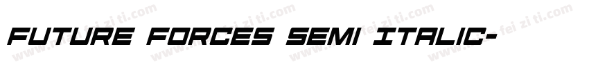 Future Forces Semi Italic字体转换